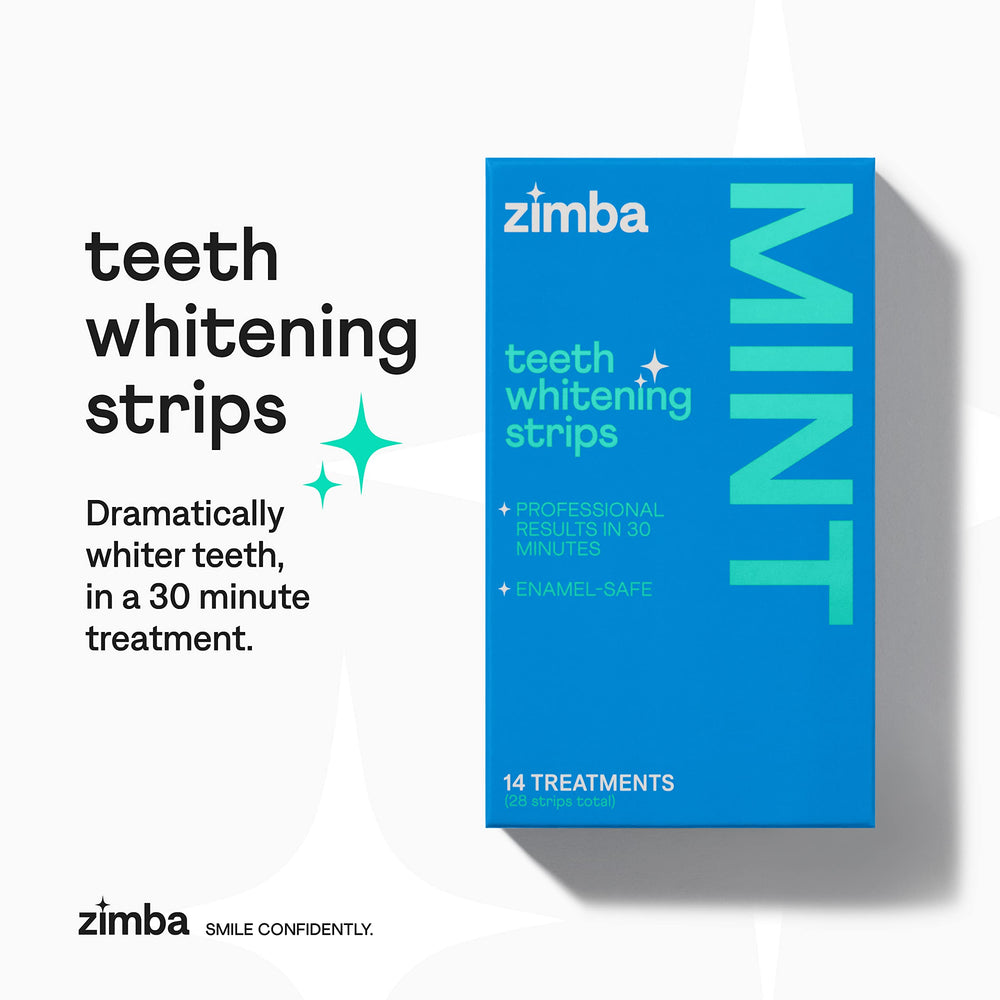 Close-up of whitened teeth after treatment