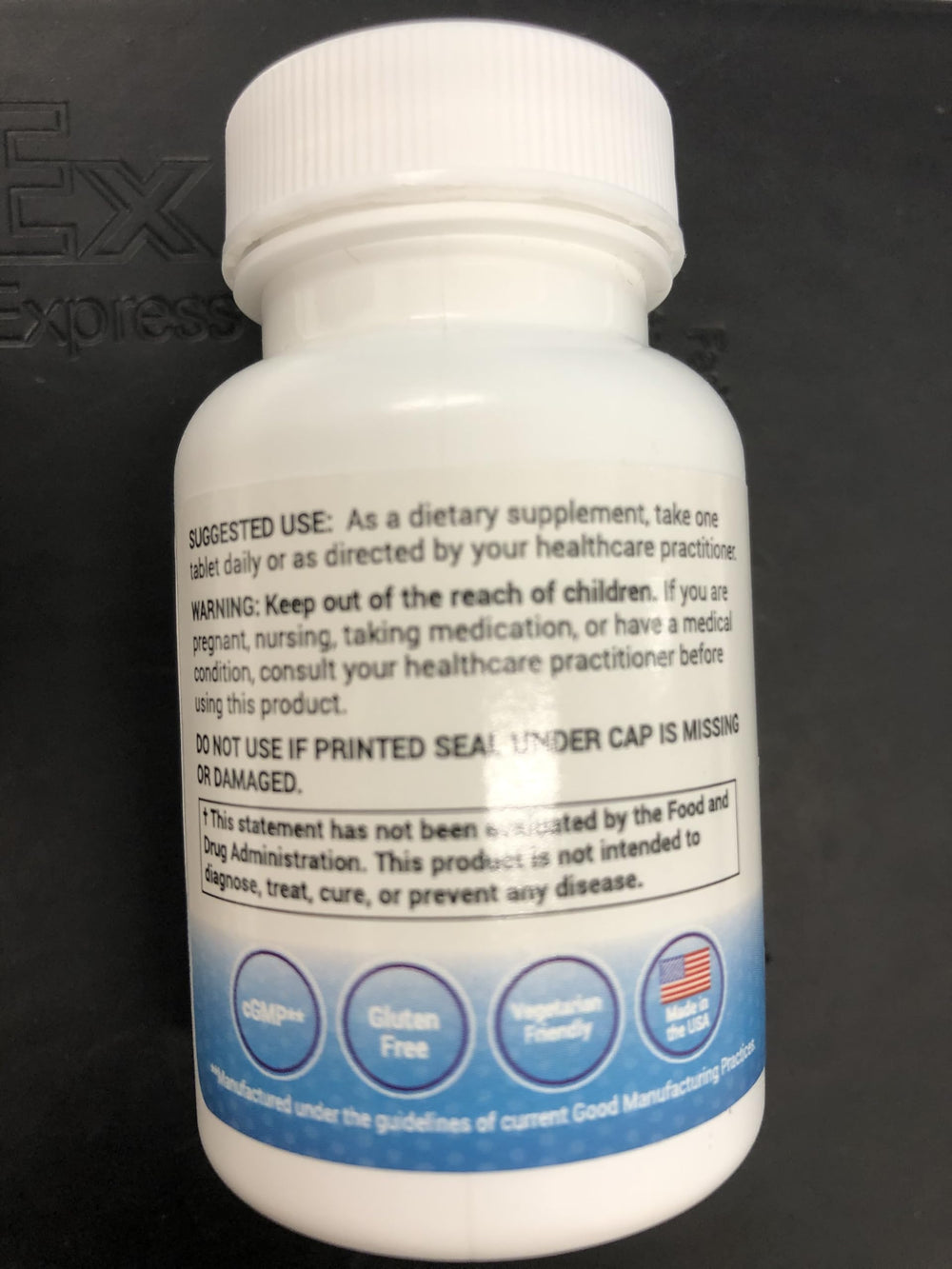 Macro close-up texture of the zinc sulfate tablet