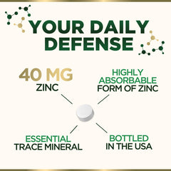 Second close-up shot of zinc tablets