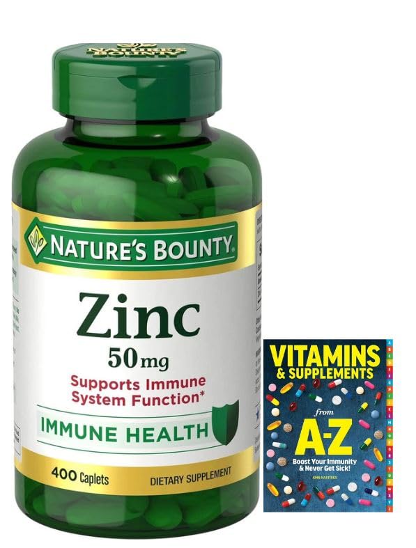 Zinc 50mg 400-count bottle pack image 1 (front view)