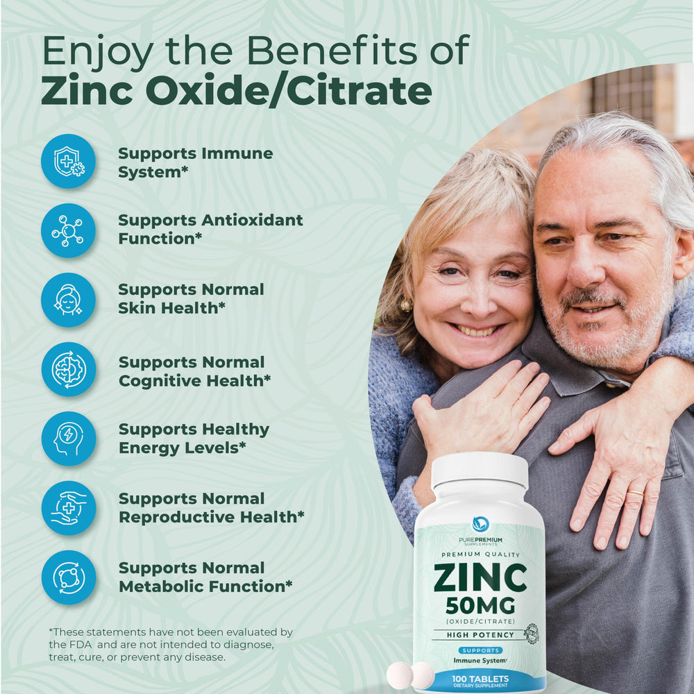 Zinc 50mg daily dosage pack shot