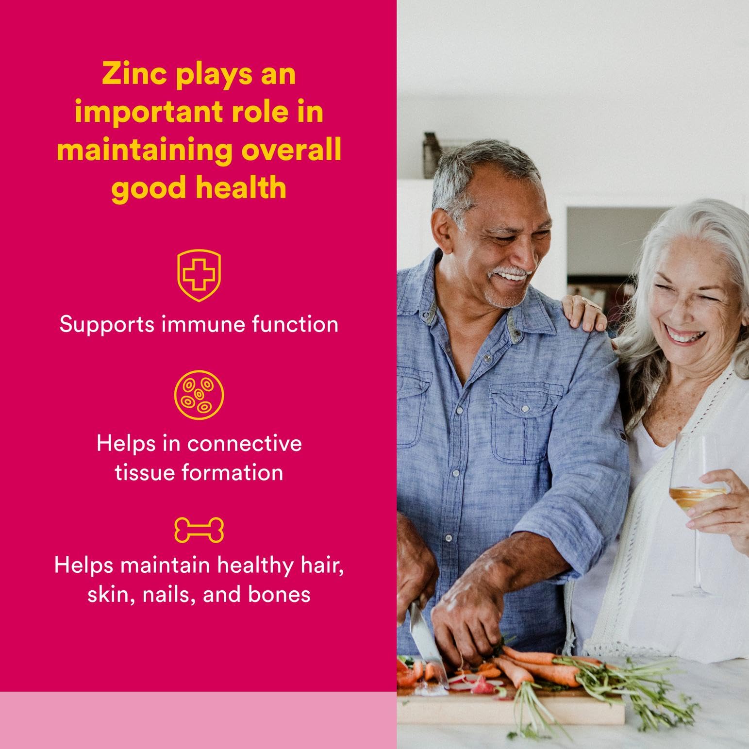 Diagram of zinc bisglycinate absorption in the body