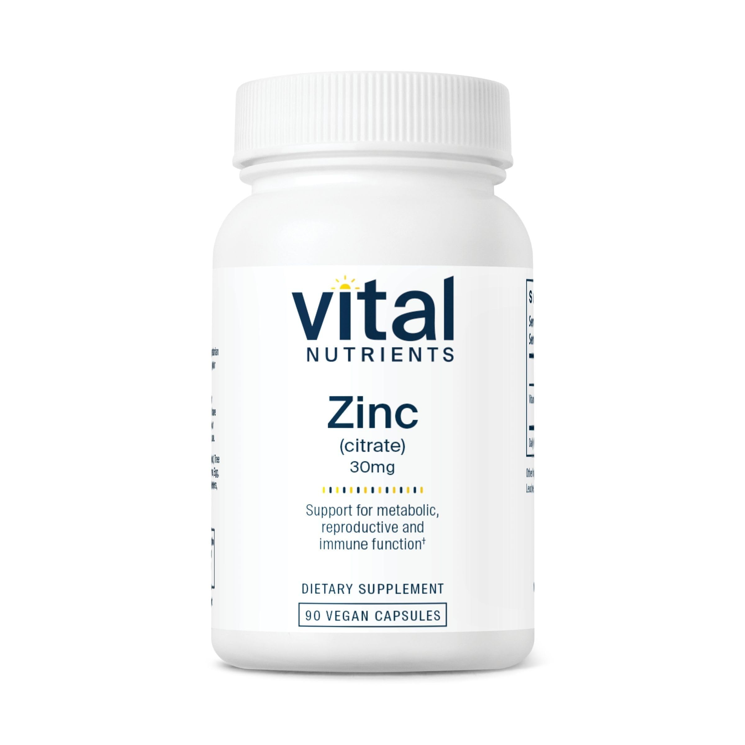 Immune support zinc citrate 30mg capsule