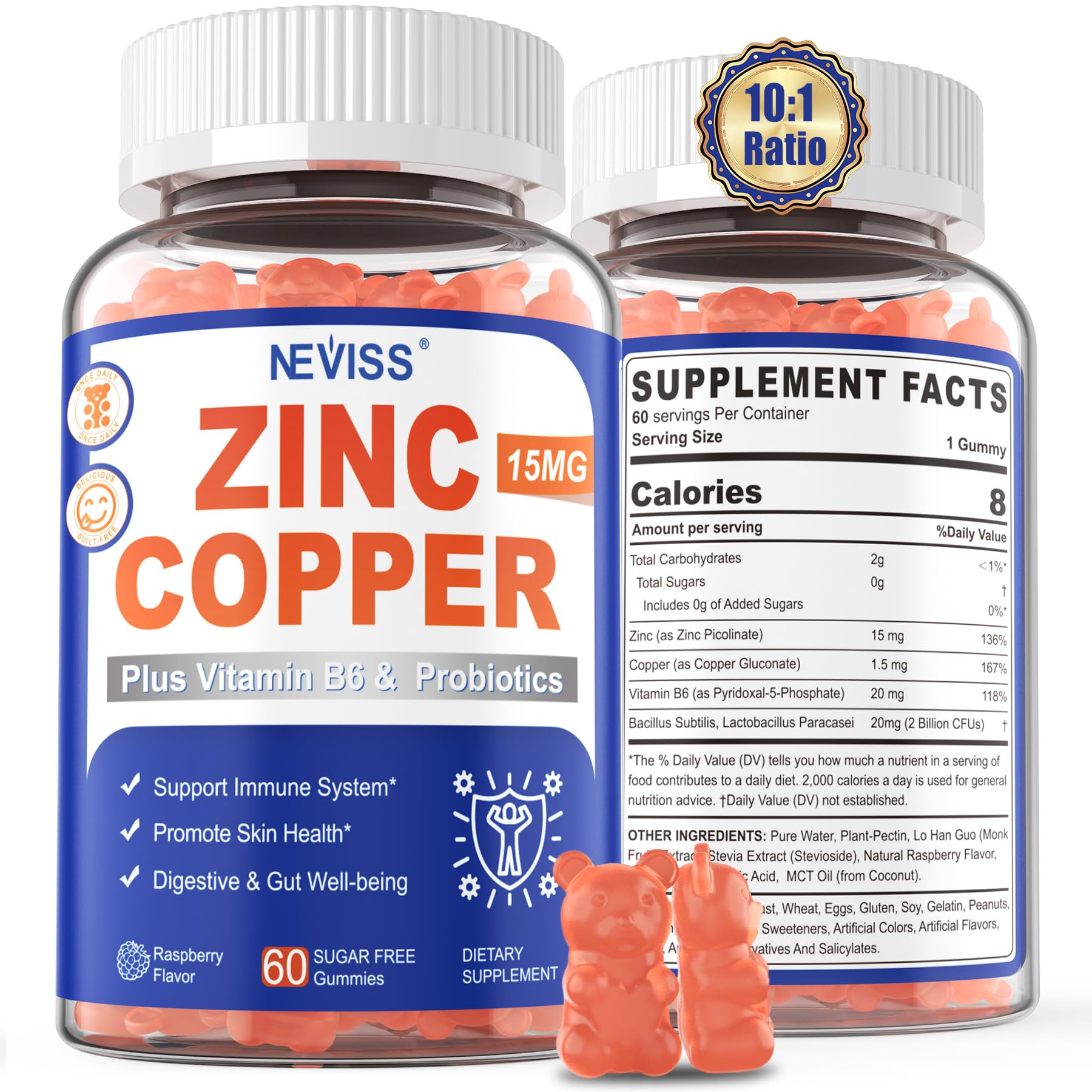 Zinc-Copper balance concept graphic