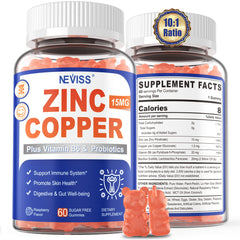 Zinc-Copper balance concept graphic