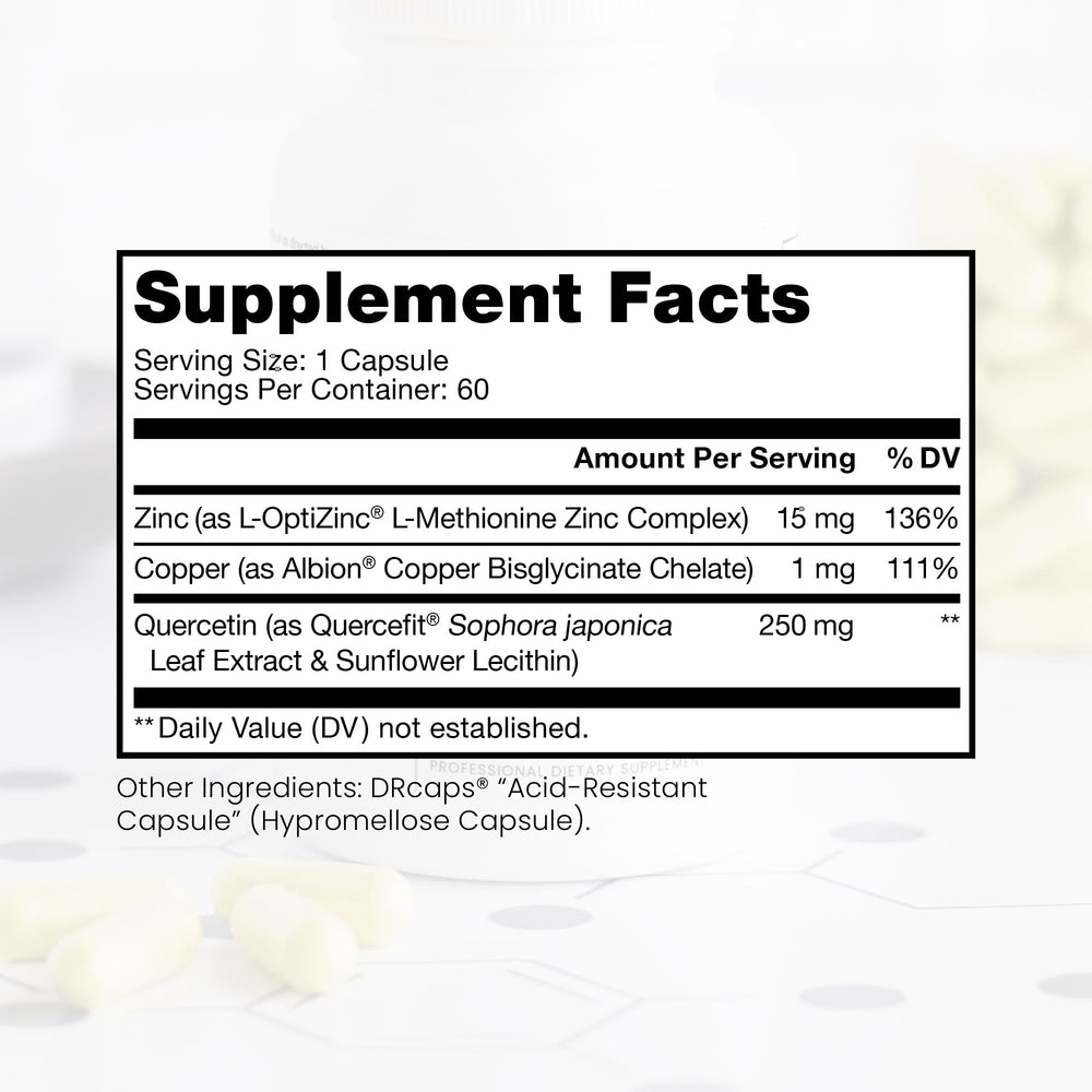 Close-up of L-OptiZinc chelated zinc illustration