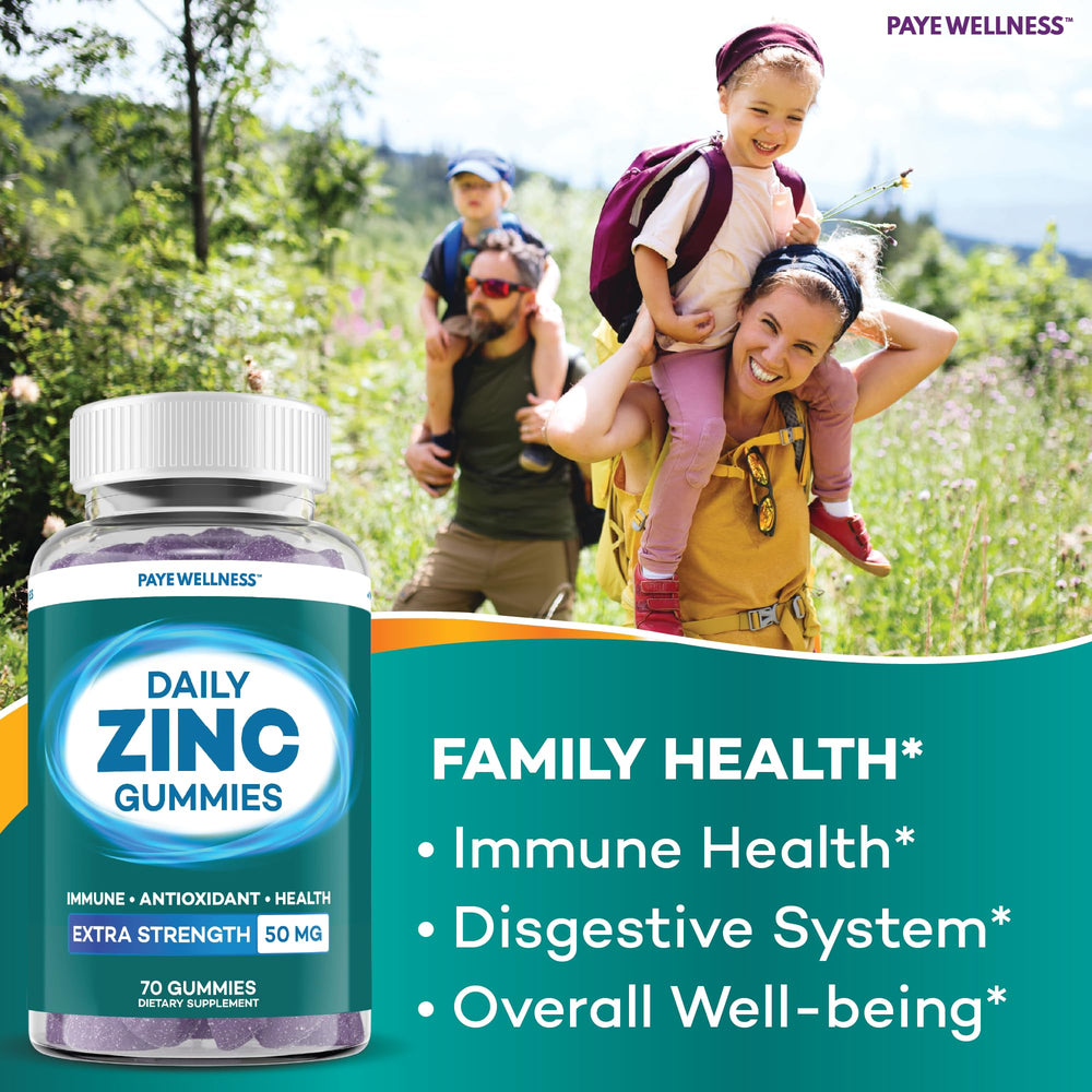 Close-up of berry-flavored zinc gummy