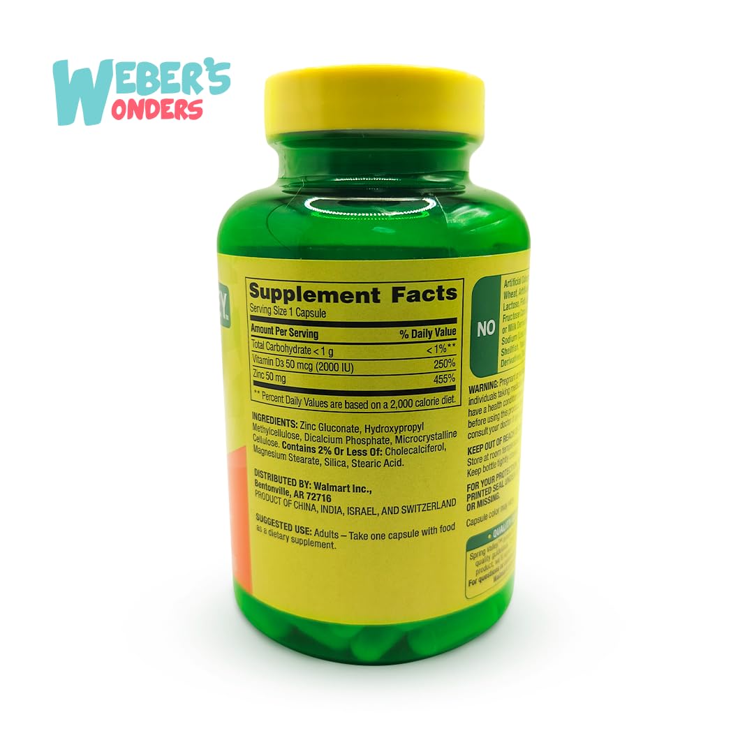 Zinc immune support bundle packaging and guide