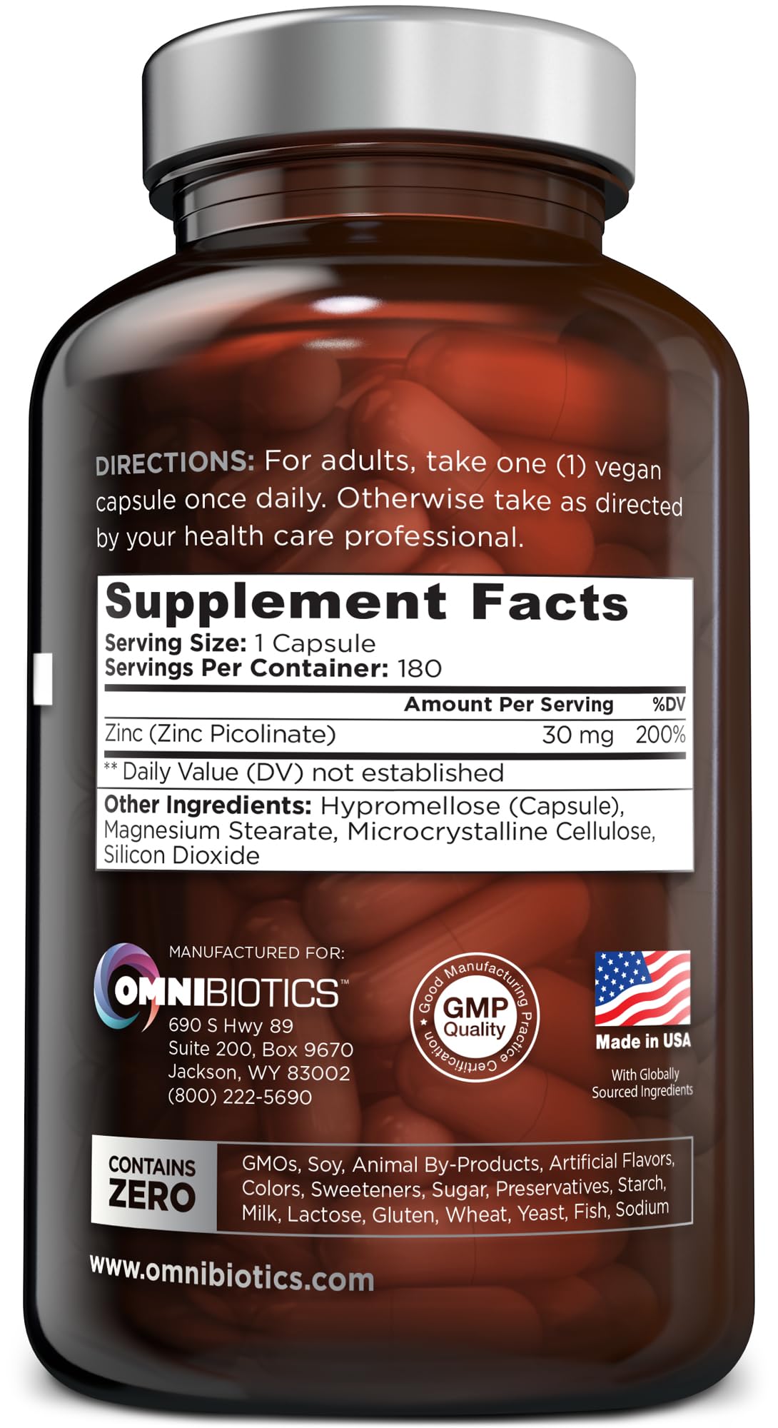 Zinc Picolinate 30mg capsule