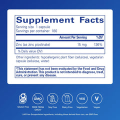 Zinc picolinate capsules for immune support