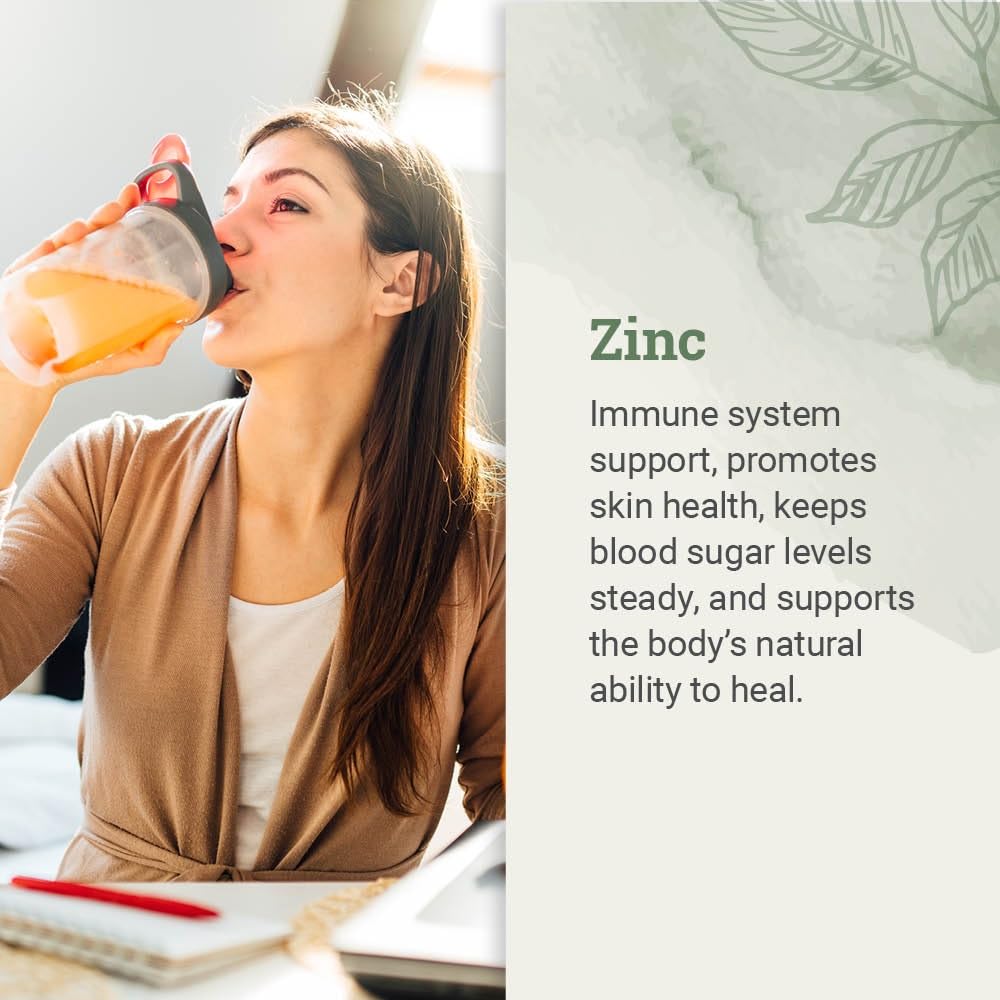 Zinc sulfate liquid drops for immune support