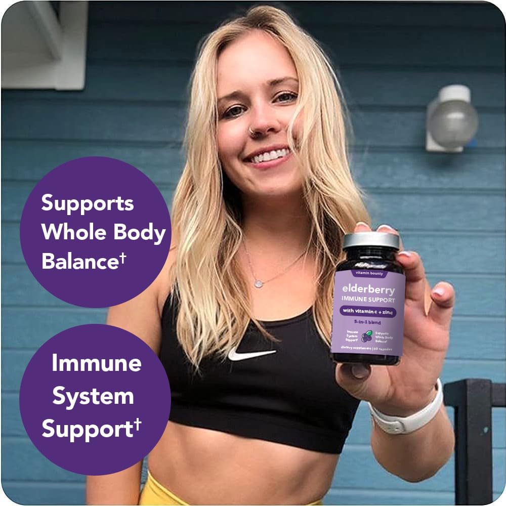 Zinc and Vitamin C ingredients on white background