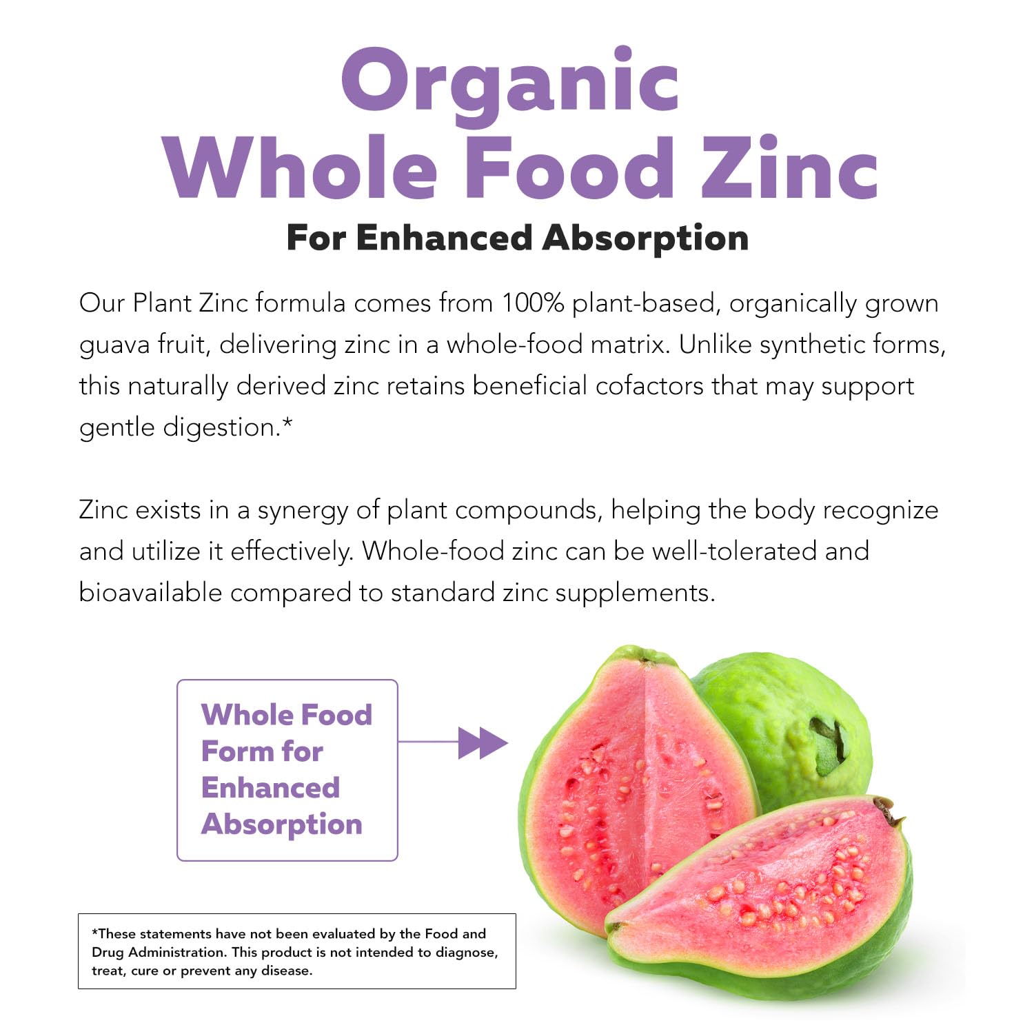 Zinc delivered in a fruit-based whole-food matrix for enhanced absorption
