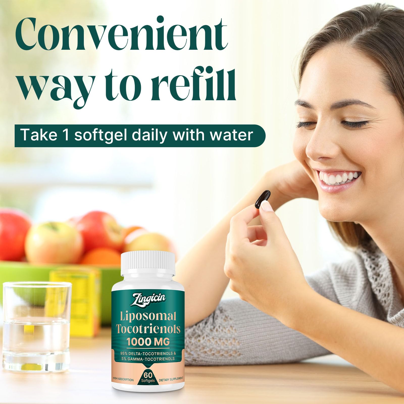 Image illustrating antioxidant support from Zingicin Tocotrienols