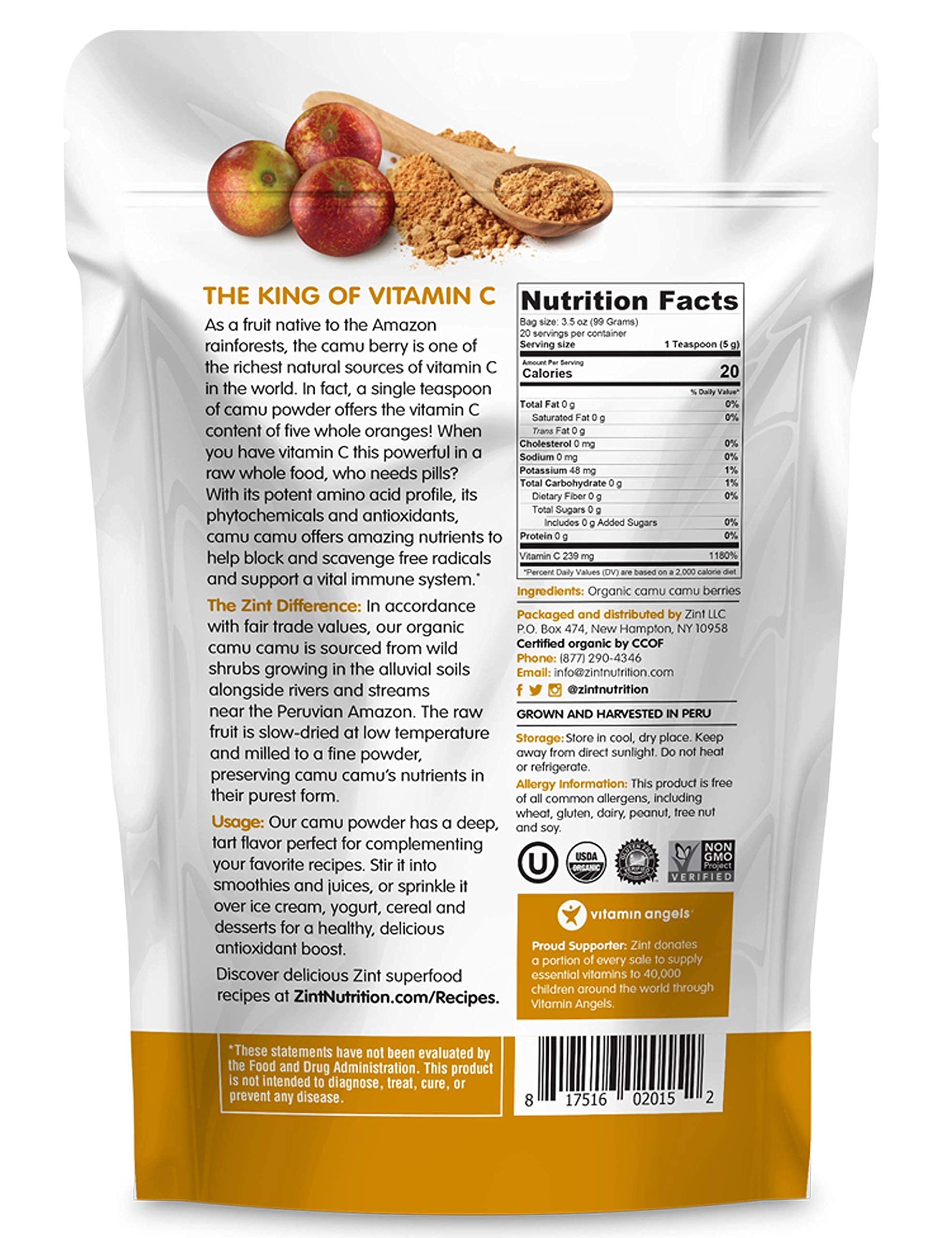 Camu Camu powder used in desserts like ice cream