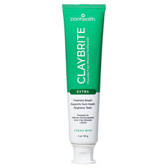 Zion Health Claybrite toothpaste tube 4 oz side view