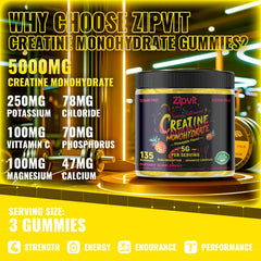 Close-up of pineapple-flavored Creatine Monohydrate gummy