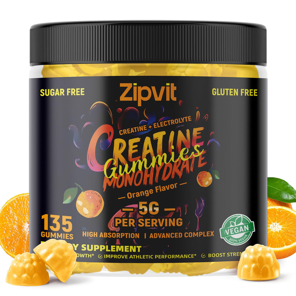 Zipvit Creatine Monohydrate Gummies 5g per serving - pre-workout energy support