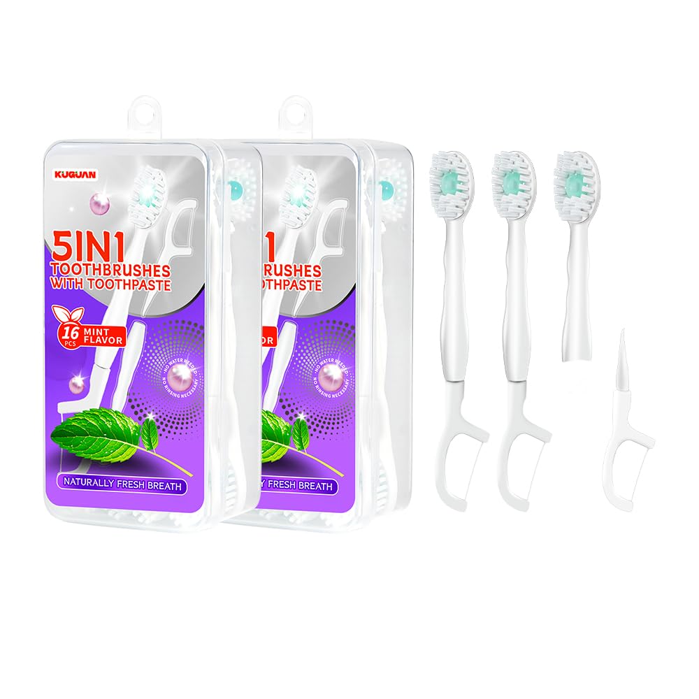 Zirro 5-in-1 disposable toothbrush mint front view