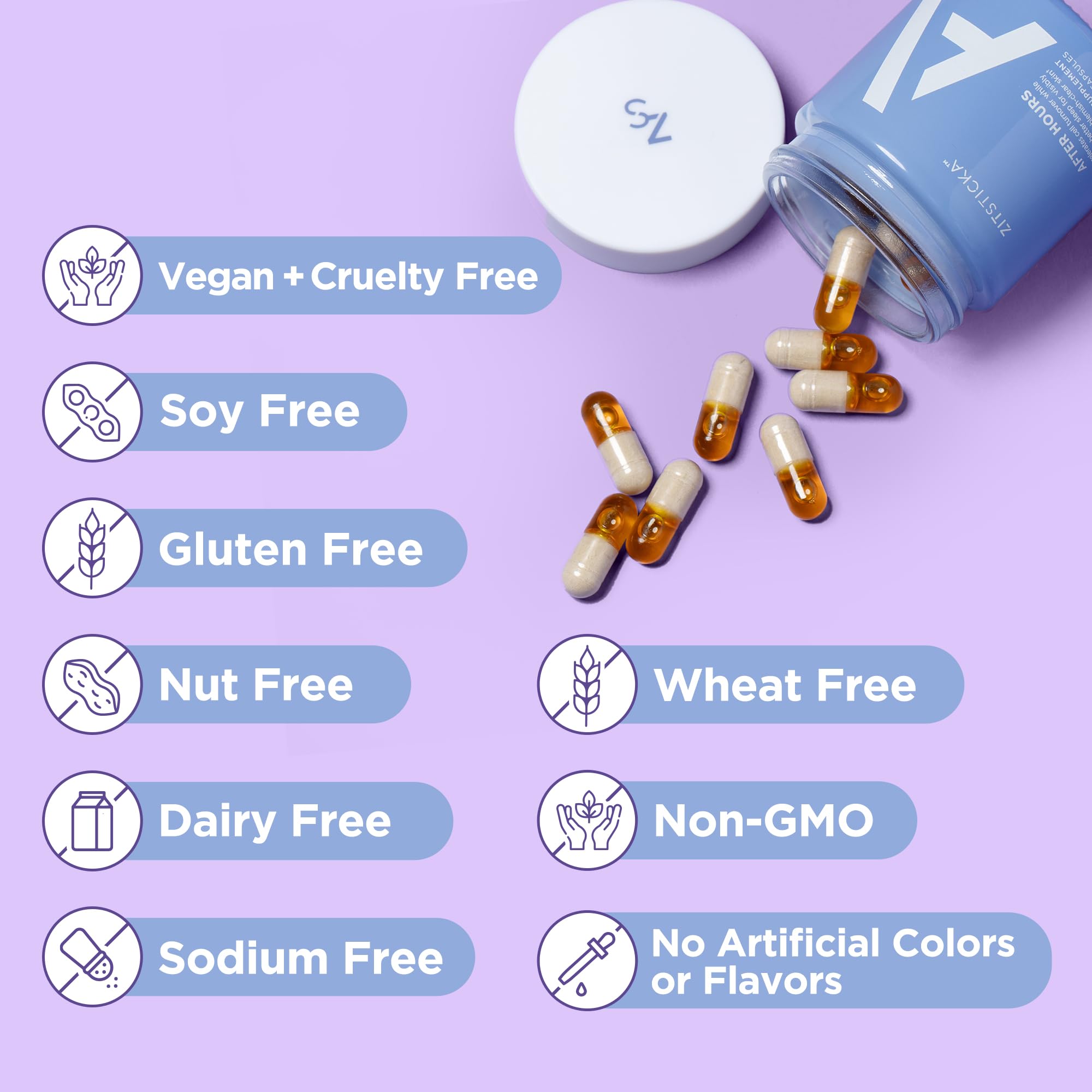 Product benefits showing improved skin clarity and reduced dark spots