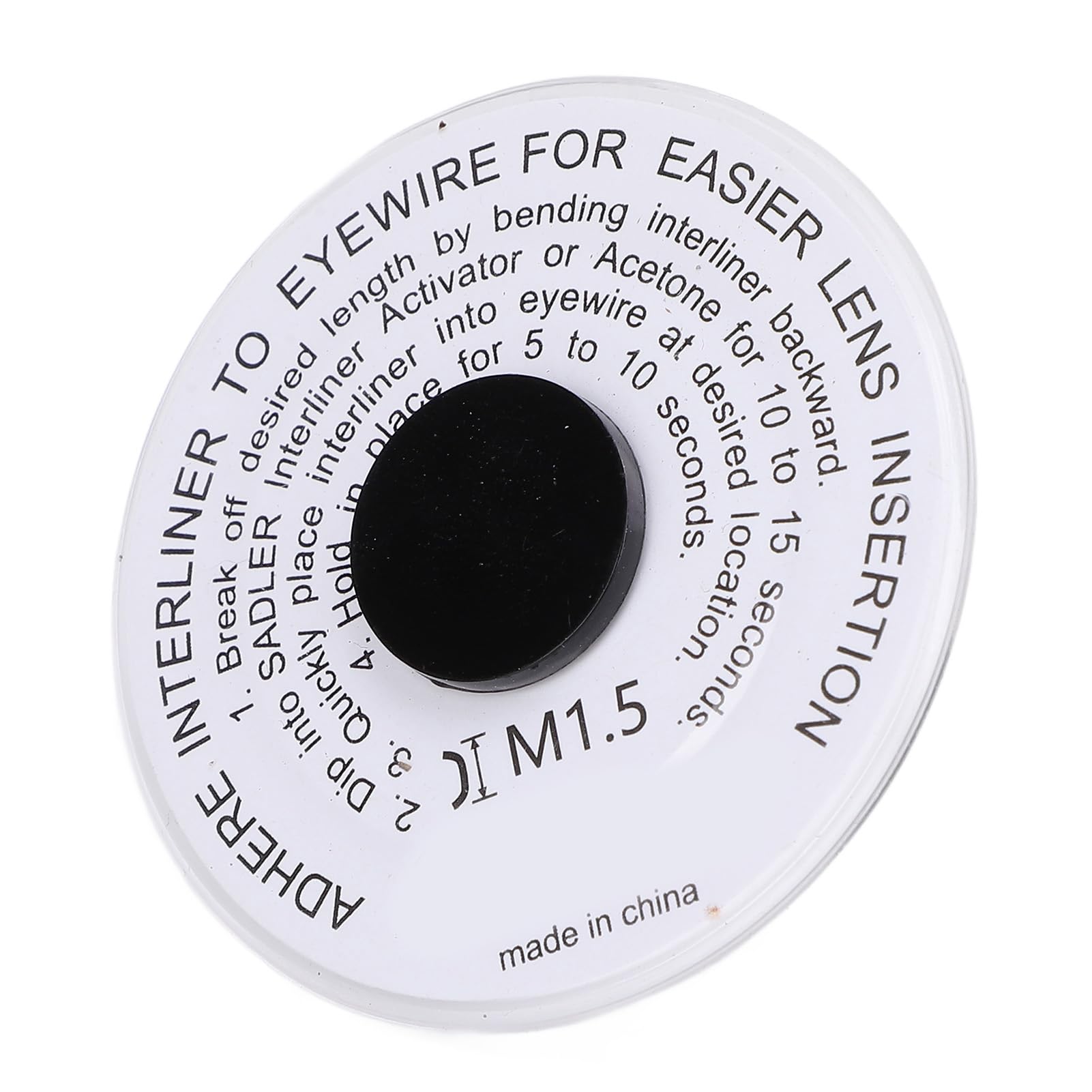 Glasses shop workflow using lens interliner accessory