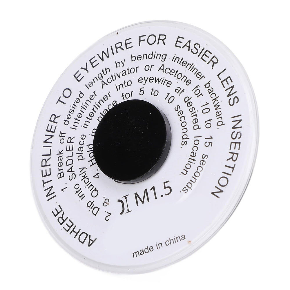 Glasses shop workflow using lens interliner accessory
