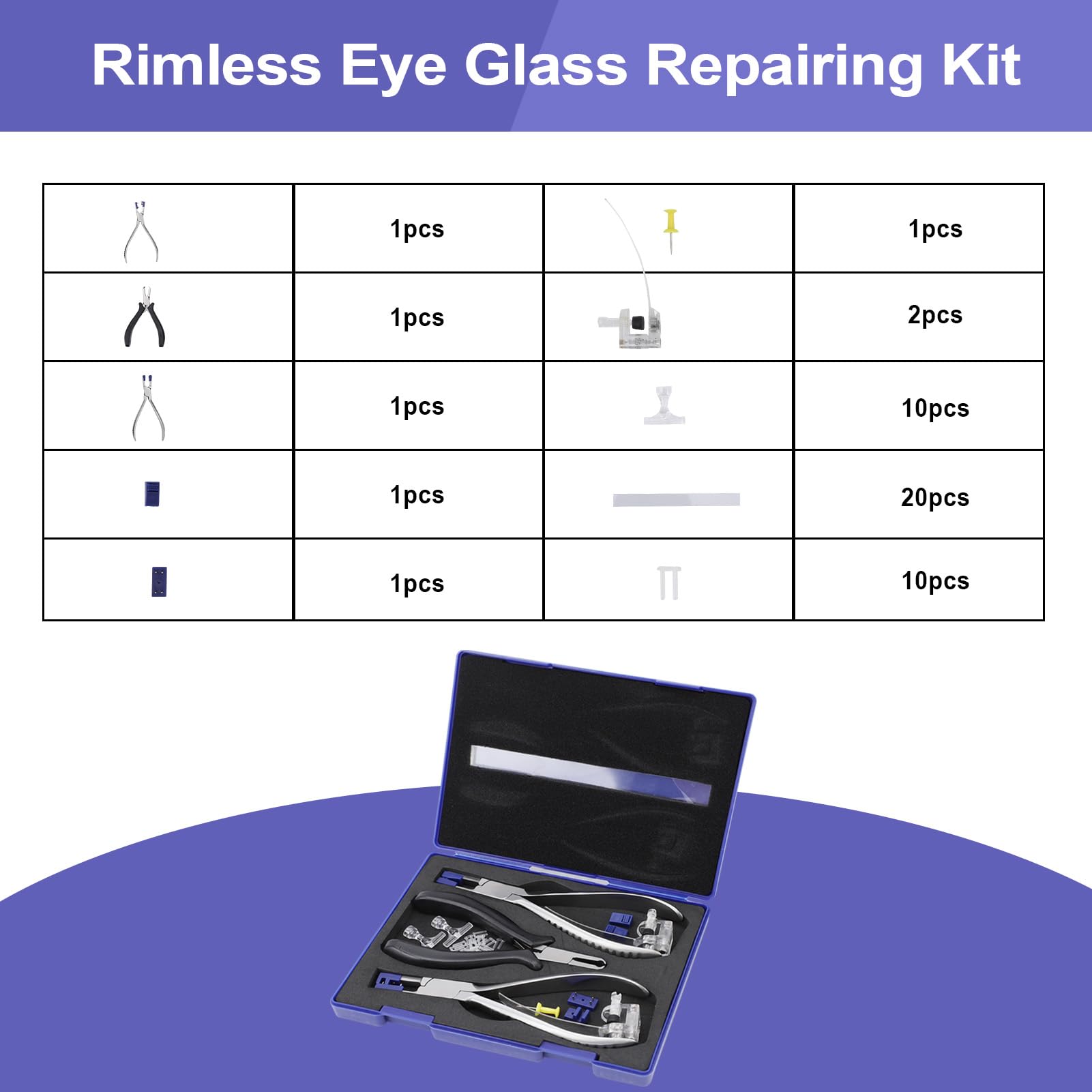Cutting pliers for plastic plug repairs in the repair kit