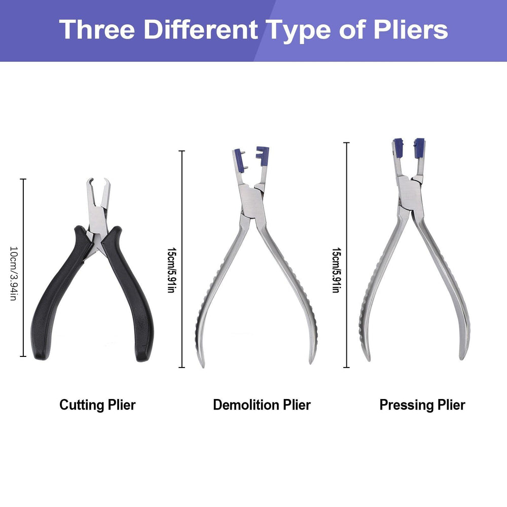 Pressing pliers from the ZJchao rimless glasses repair kit