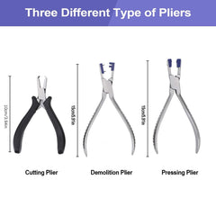Pressing pliers from the ZJchao rimless glasses repair kit