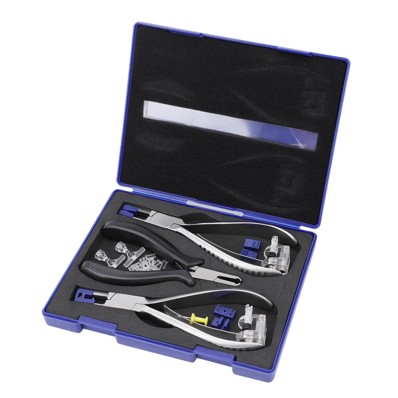 Blue carrying case for ZJchao rimless glasses repair kit