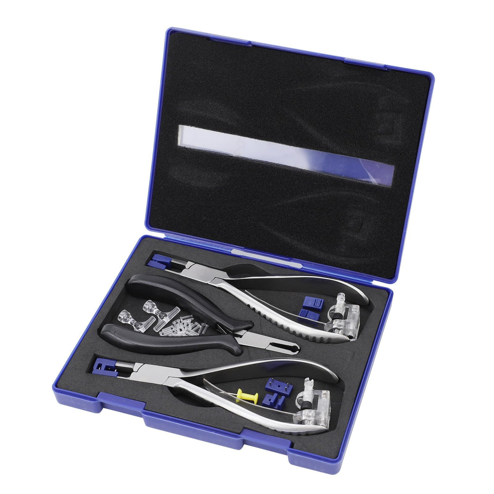 Blue carrying case for ZJchao rimless glasses repair kit