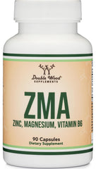 ZMA supplement bottle labeled for men and women with 501mg serving
