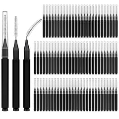 Zmpkhba 150-pack interdental brushes for braces with transparent cap