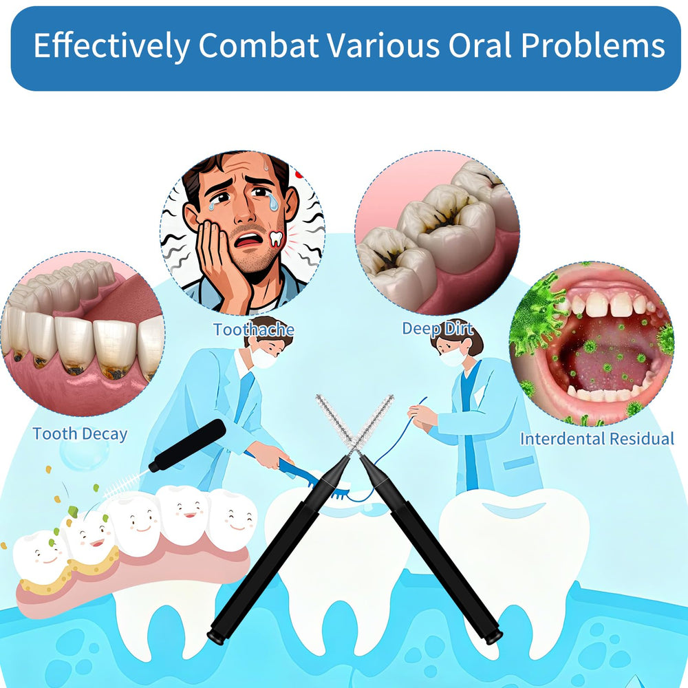 High-quality interdental brush bristles protecting gums while cleaning between teeth