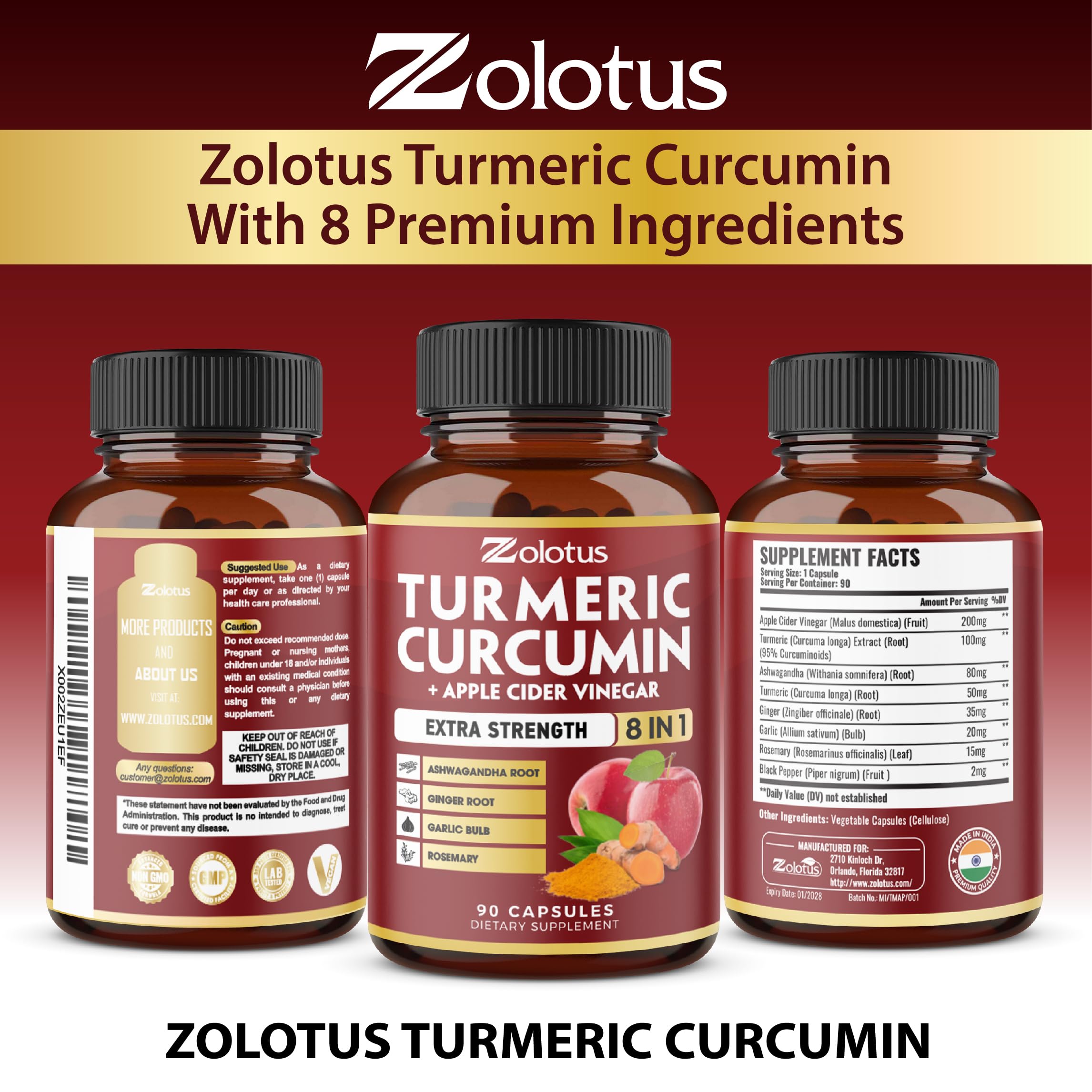 Zolotus open bottle with capsules illustrating accessible one-per-day use