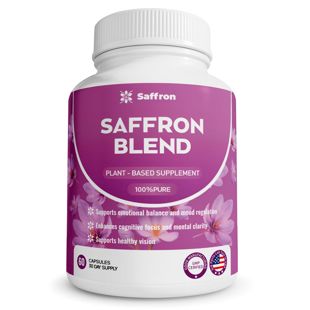 ZonaVitalis Saffron Blend bottle with label – 60 capsules (30-day supply)