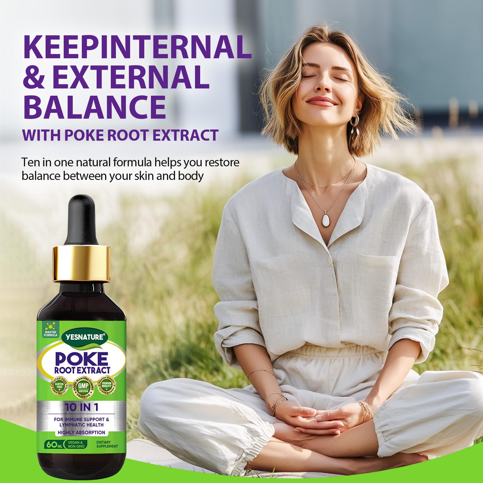 Lifestyle image showing wellness routine with Zooawa drops