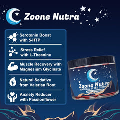 Melatonin-free sleep support label on Lulla-Bites packaging