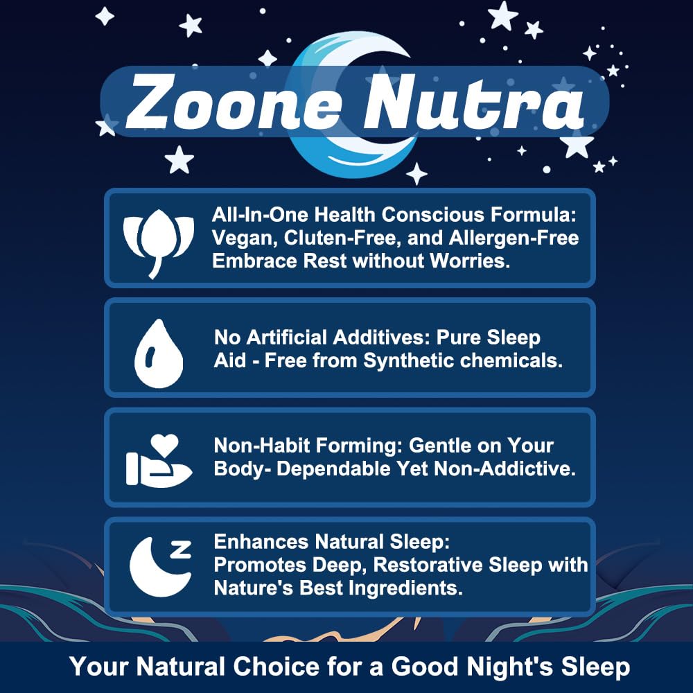 60-count bottle of Zoone Nutra Lulla-Bites shown for 30 servings