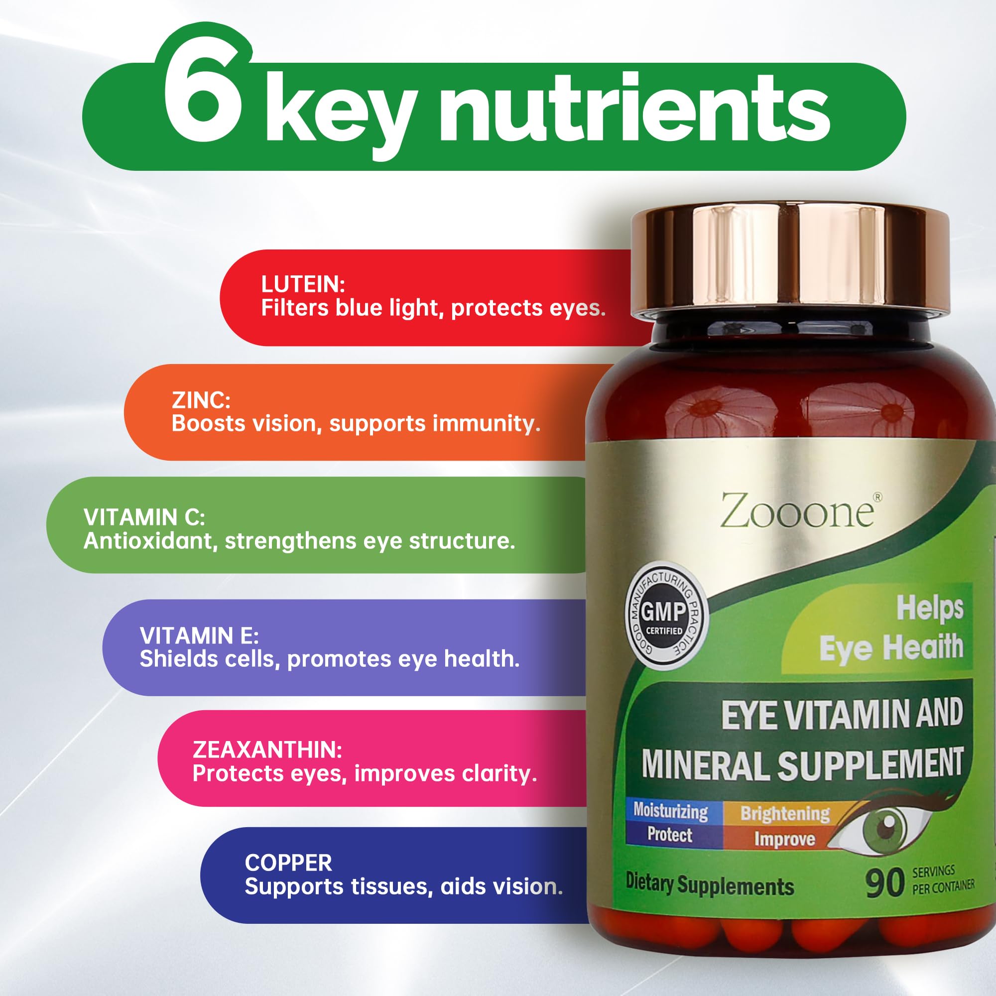 Two capsules daily serving size for eye health