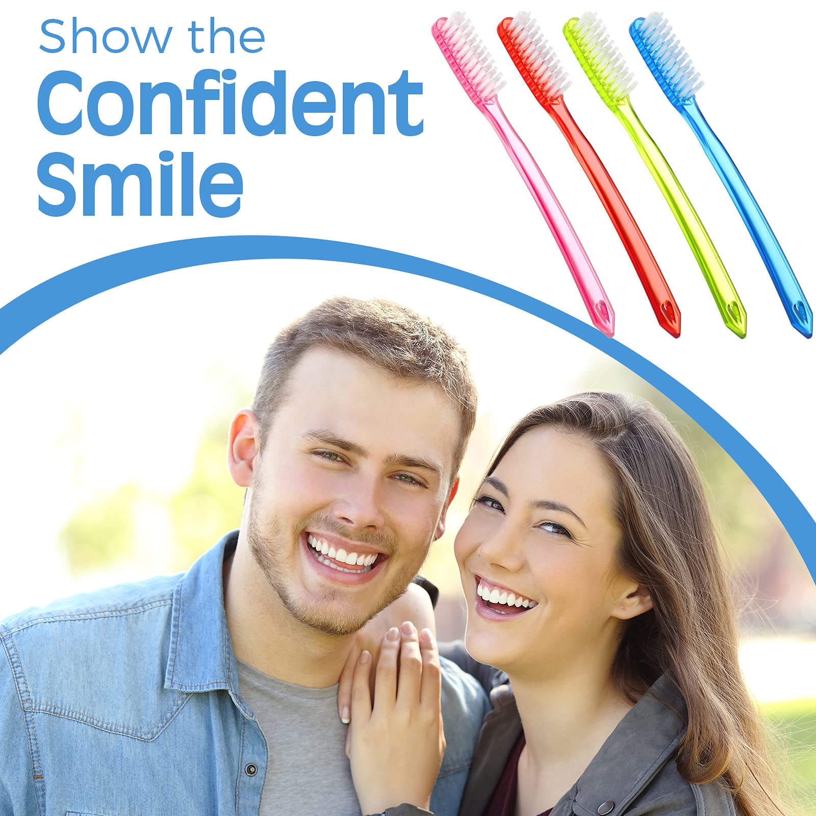 Zopeal 24-piece toothbrush bulk set packaging