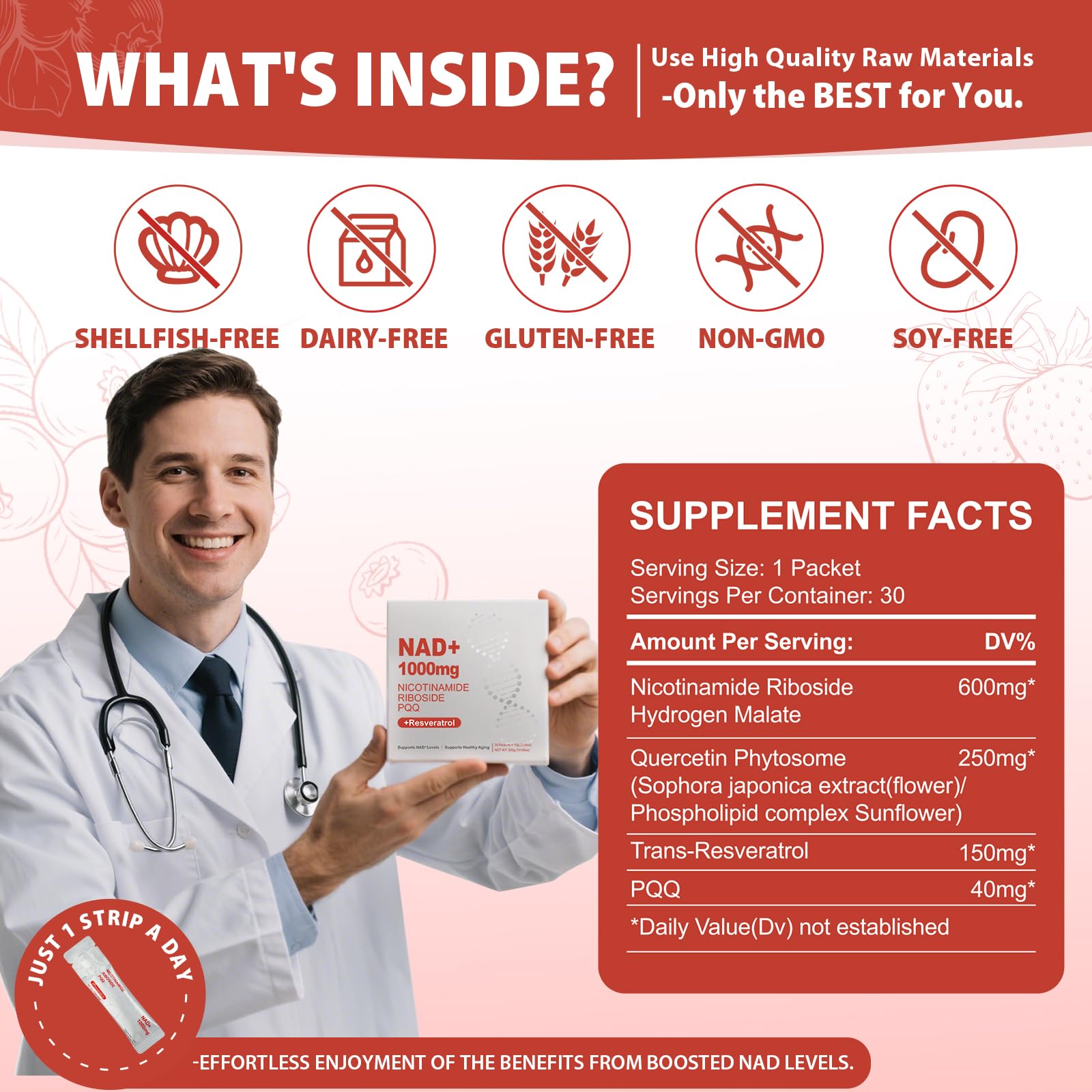 ZOROAHER NAD+ liquid supplement bottle