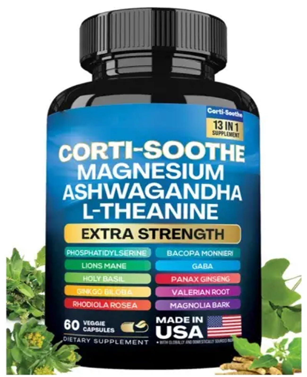 Rhodiola Rosea and Holy Basil balance representation
