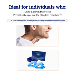 Person wearing ZQuiet Firm mouthpiece Size 1