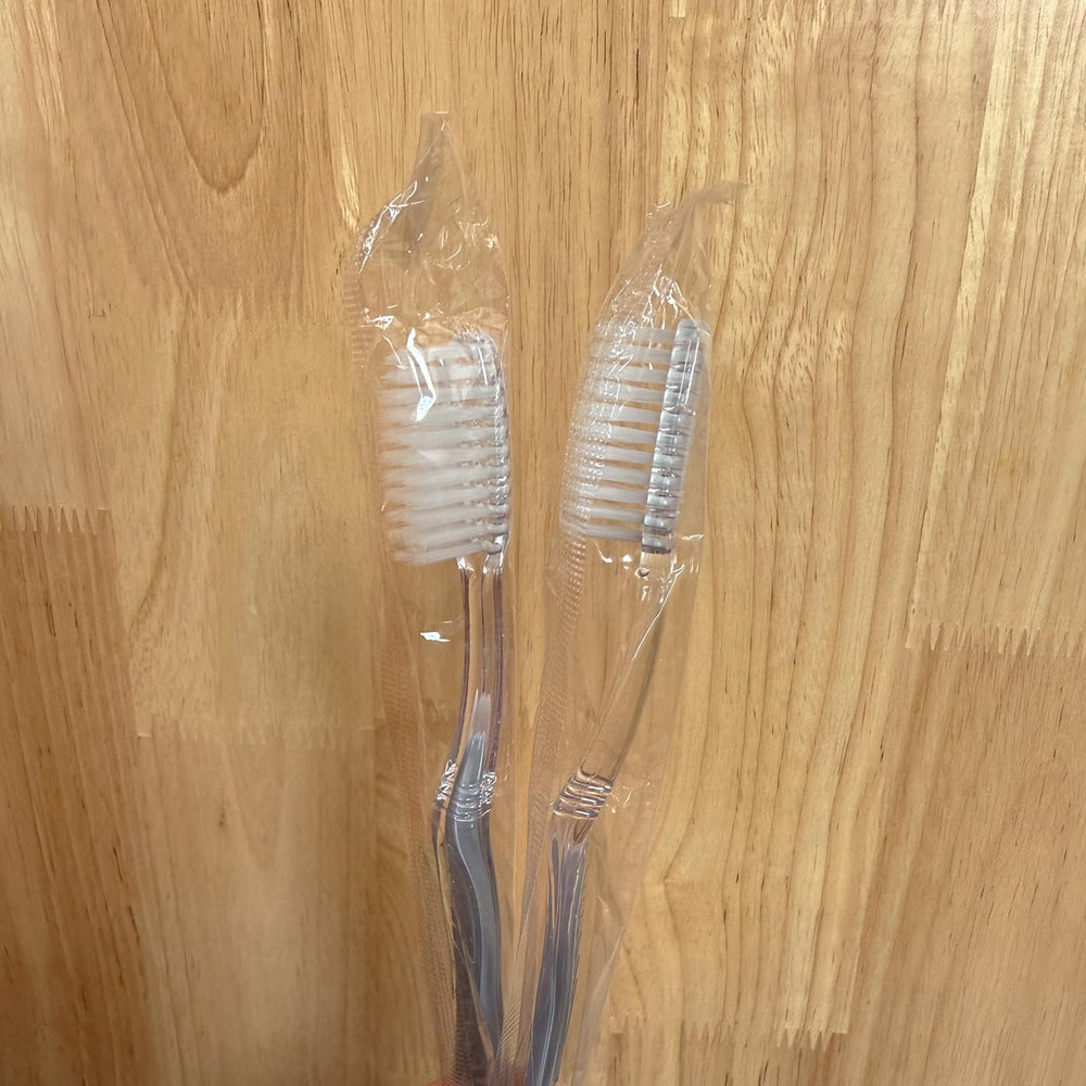 Individually wrapped toothbrushes suitable for hotels, Airbnb, care packages
