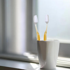 Individually wrapped travel toothbrushes for easy packing
