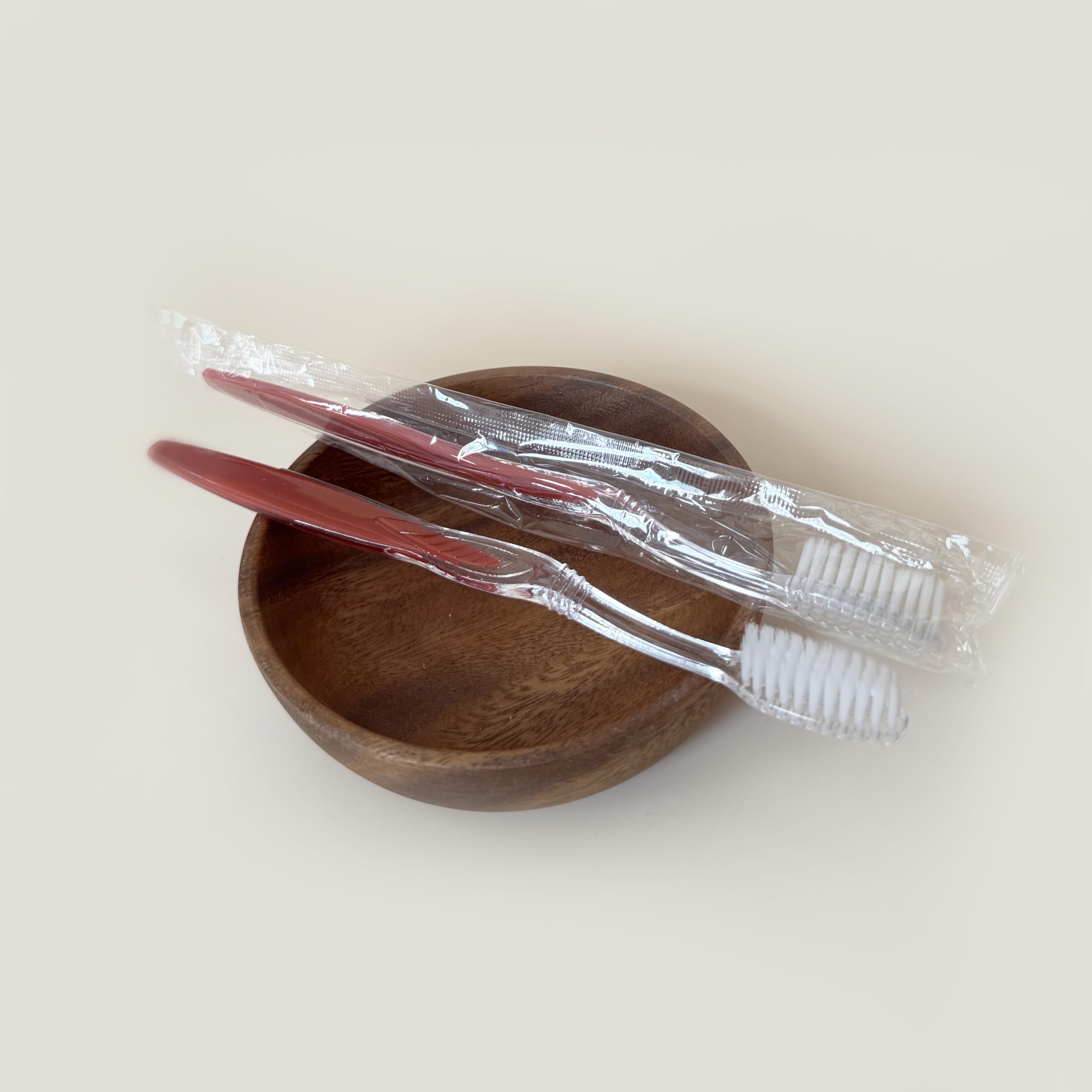 Individually wrapped bulk toothbrushes for travel and on-the-go