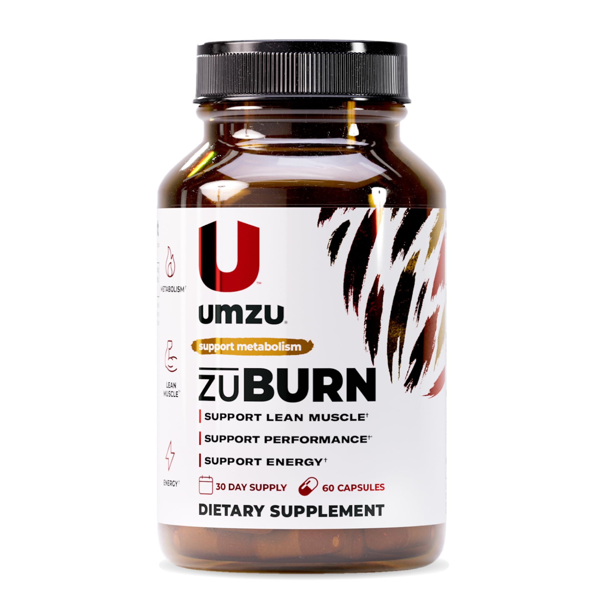 Packaging for UMZU ZuBurn energy support supplement