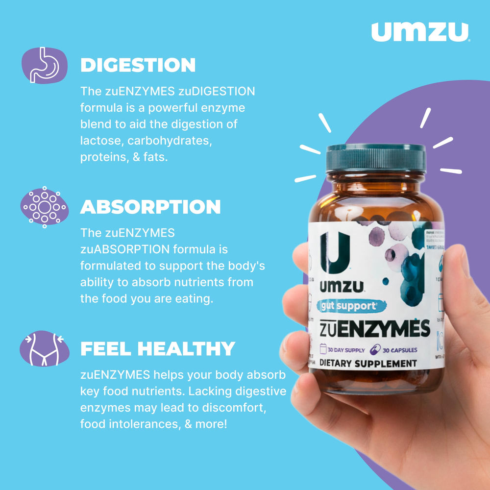 Close-up of zuEnzymes product label