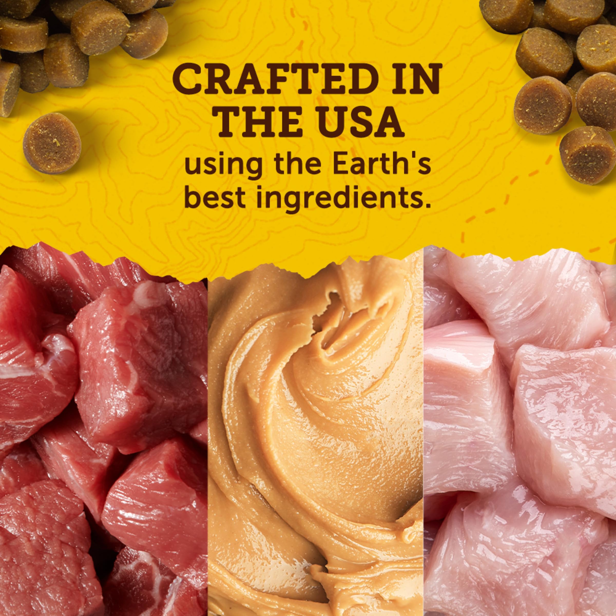 Packaging detail highlighting real ingredients and vitamins